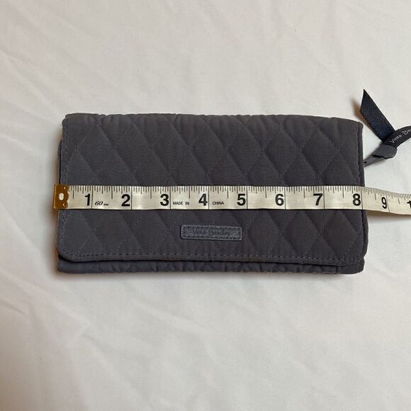Vera Bradley RFID Wallet Crossbody Carbon Gray - Picture 7 of 8